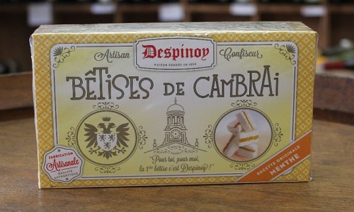 Assortment of Despinoy Bêtises de Cambrai candies, handmade near La Ferme de Sorval in Northern France