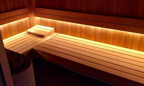 Enjoy your own private sauna at Aux Petits Lapins